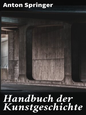 cover image of Handbuch der Kunstgeschichte